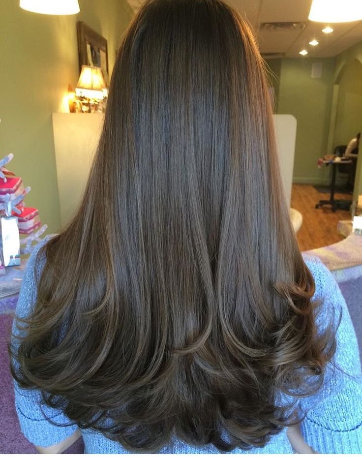 Corte de cabelo Hair Inspiration Long, Long Brown Hair, Haircuts For Medium Hair, Haircuts Straight Hair, Long Layered Hair, Haircuts For Long Hair, Dark Brown Hair, Long Hair Cuts, Brunette Hair