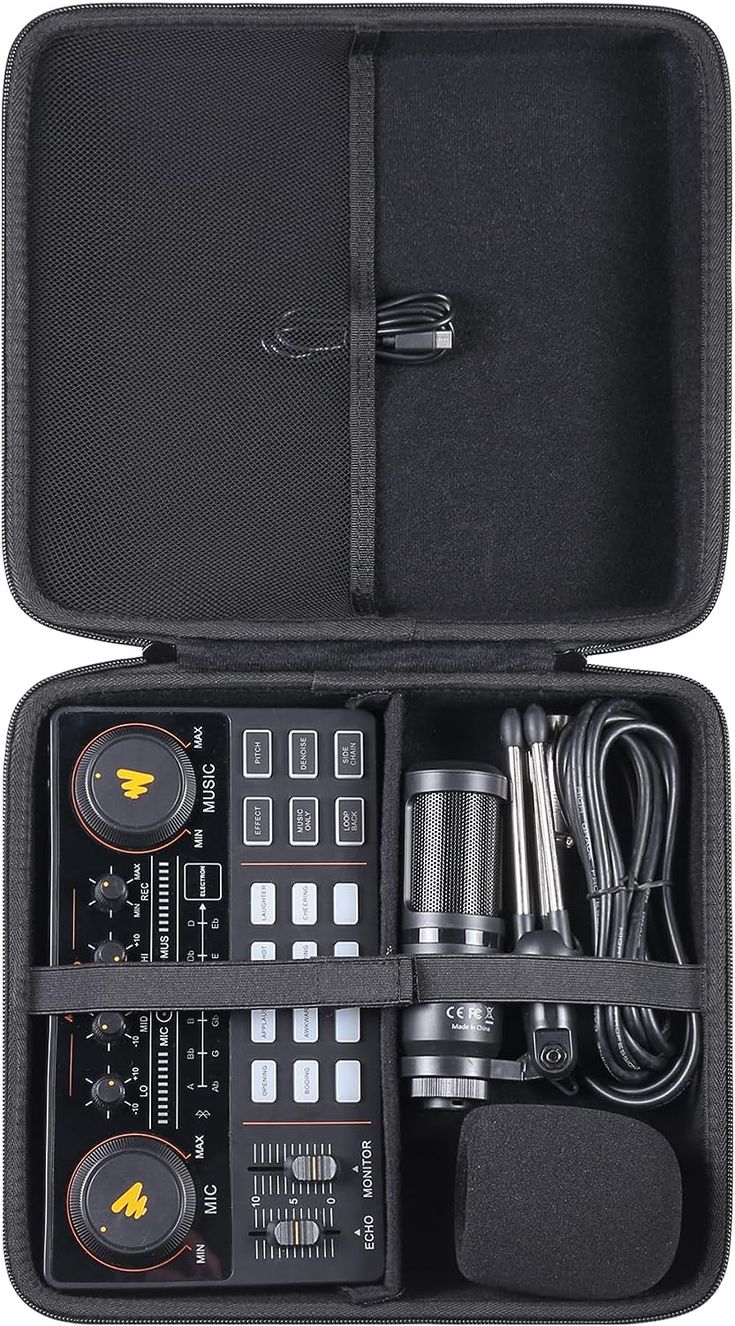 Khanka Hard Travel Case Replacement for Podcast Equipment Bundle-MAONO MaonoCaster Lite -Audio Interface-All in One-Podcast Production Studio (AU-AM200-S1/AU-AM200-S4/AU-AM200-S6/AME2C Pro/AME2/AME2A) Podcast Equipment, Podcast Recording, Work Aesthetic, Production Studio, Recording Equipment, Travel Case, Go Out, Hard Case, The Ordinary