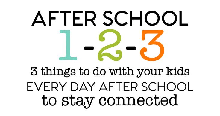 a poster with the words after school 1233 things to do with your kids every day after school to stay connected