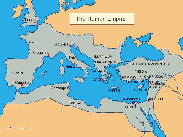 a map of the roman empire