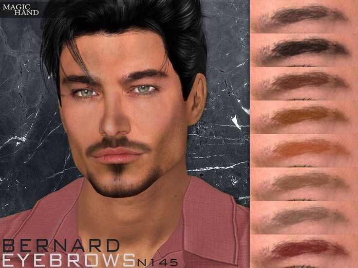 an image of a man's eyes and eyebrows for the male character in the game