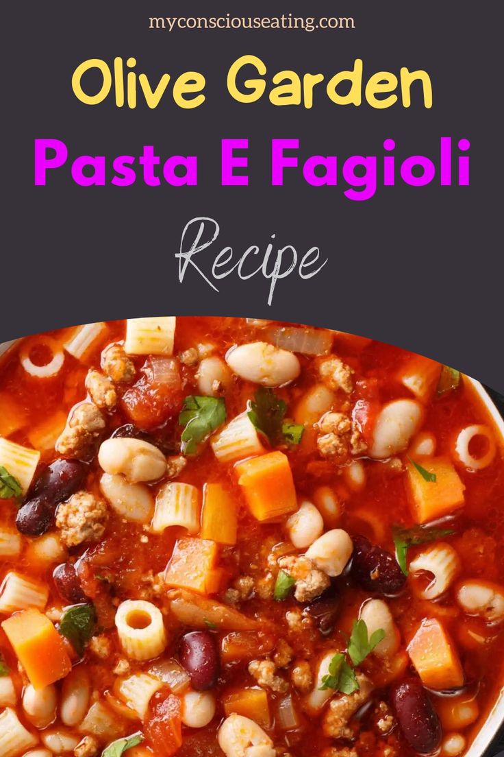 Pasta e fagioli with a serving spoon Olive Garden Pasta E Fagioli Soup Recipe, Olive Garden's Pasta E Fagioli, Pasta Fagioli Crockpot Easy, Pasta And Fagioli Soup, Pasta Bean Soup, Pasta Fasul Soup, Pasta Visual Soup, Pasta De Figoli Olive Garden, Pasta Fagioli Soup Olive Garden Crockpot