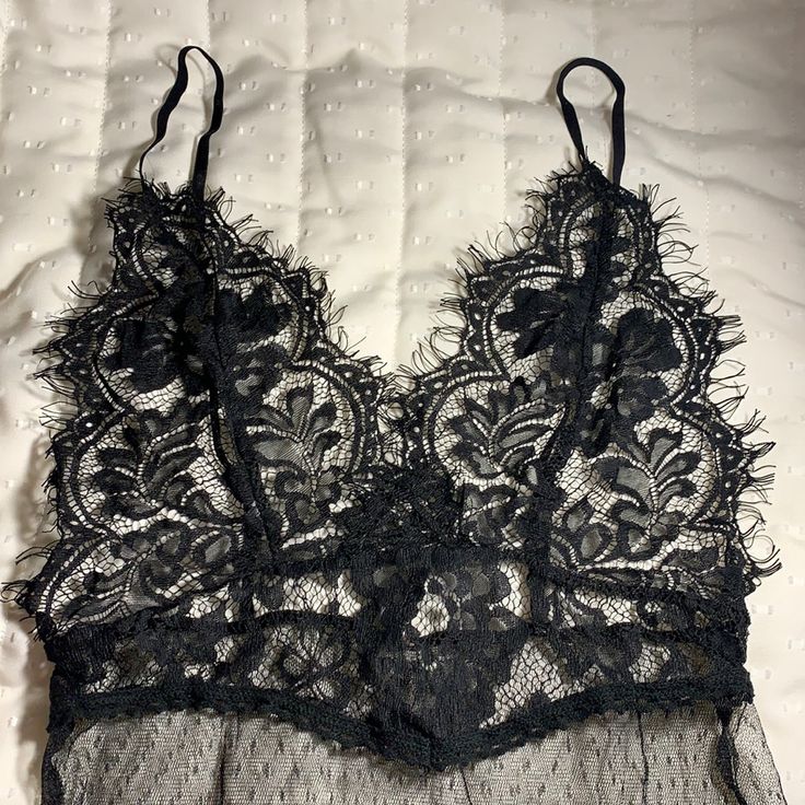 Black Lace Fashion Nova Lingerie. Never Worn. Nwot. Adjustable Straps. Button Clasp Crotch. Super Sexy! Black Lace Bra-friendly Camisole, Black Lace Coquette Camisole, Black Lace Camisole In Feminine Style, Black Lace Camisole In Flirty Style, Black Delicate Lace Camisole For Night Out, Black Camisole With Lace Closure And Spaghetti Straps, Black Underwire Camisole With Lace Trim, Black Spaghetti Strap Camisole With Lace Closure, Black Lace Camisole For Night Out