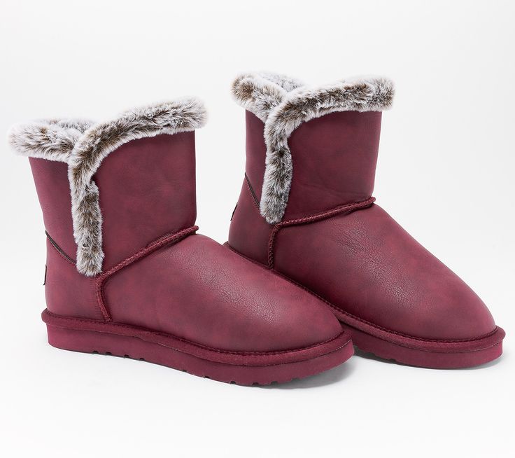 No sunny vacay on the horizon? Escape the chilly chill in these deliciously soft, memory foam-padded mini boots. From Lamo. Mini Boots, On The Horizon, The Horizon, Winter Boot, Sunnies, Memory Foam, Fashion Shoes, Faux Fur, Shoe Boots