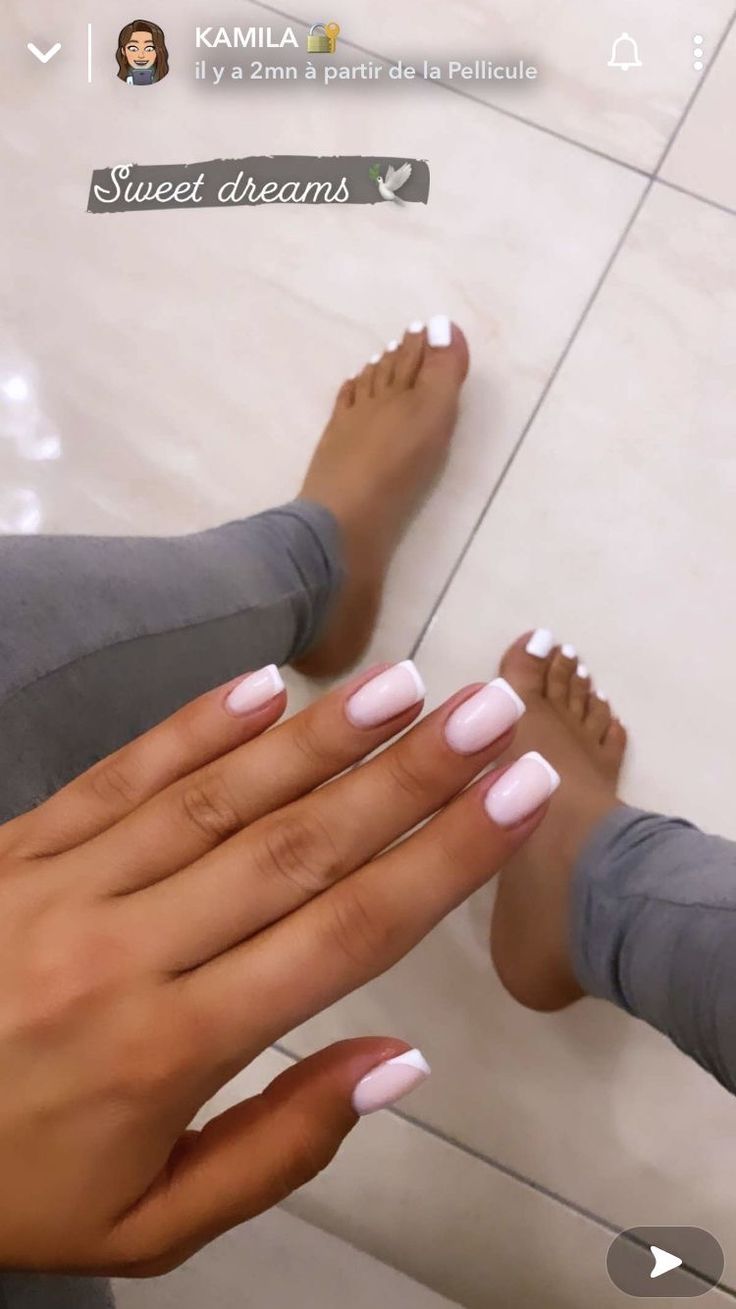 Pink Tip Nails, French Manicure Nails, Subtle Nails, Simple Gel Nails, Minimal Nails, Casual Nails, Work Nails, Nails Set, Classic Nails