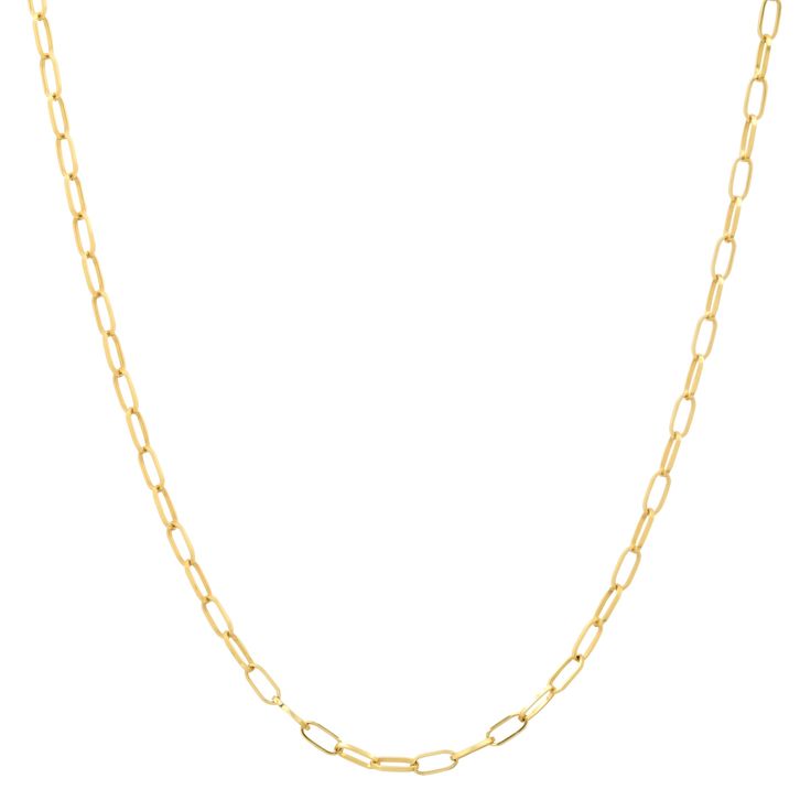 18" length 4.33 Grams 14k yellow gold Formal Yellow Gold Oval Link Chain Necklace, Formal 14k Gold Cable Chain Necklace, Formal Yellow Gold Cable Chain Necklace, Yellow Gold Paperclip Chain Necklace With Solid Link, Yellow Gold Link Necklaces With Paperclip Chain, Formal 14k Gold Oval Link Chain Necklace, Formal 14k Gold Link Chain Necklace, Formal 14k Gold Chain Necklace, Yellow Gold Paperclip Box Chain Necklace