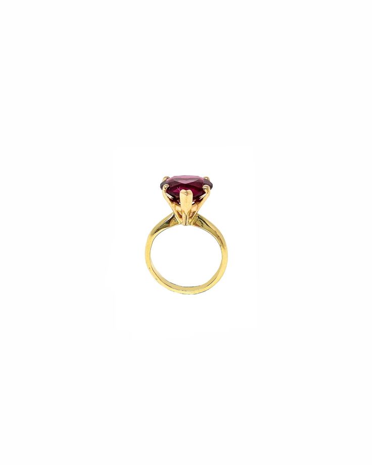 Rainbow Heart Ring in Red Garnet — FRY POWERS Fine Jewelry Gemstone Rings For Proposal, Yellow Gold Ruby Ring With Accent Stones For Promise, 14k Yellow Gold Heart Ring With Gemstone, Yellow Gold Ruby Gemstone Rings, Classic 14k Gold Heart Ring With Gemstone, Fine Jewelry Ruby Ring In Yellow Gold, Yellow Gold Gemstone Jewelry For Proposal, Red 14k Gold Stackable Rings Fine Jewelry, Heirloom Heart Cut Gemstone Ring