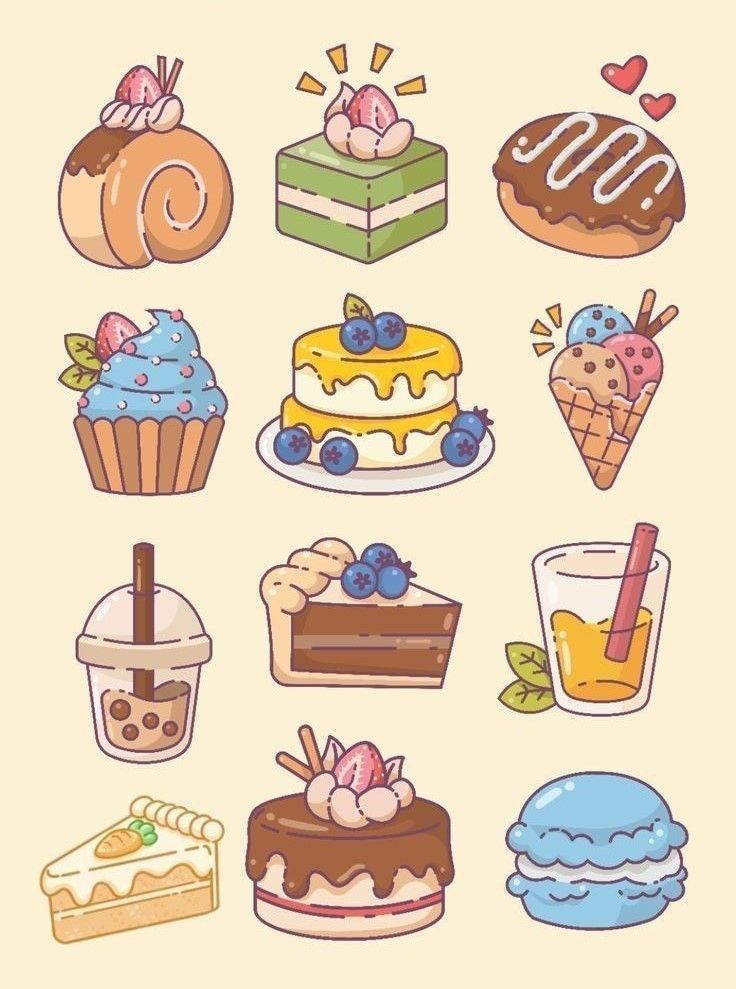 a bunch of different types of cakes and desserts