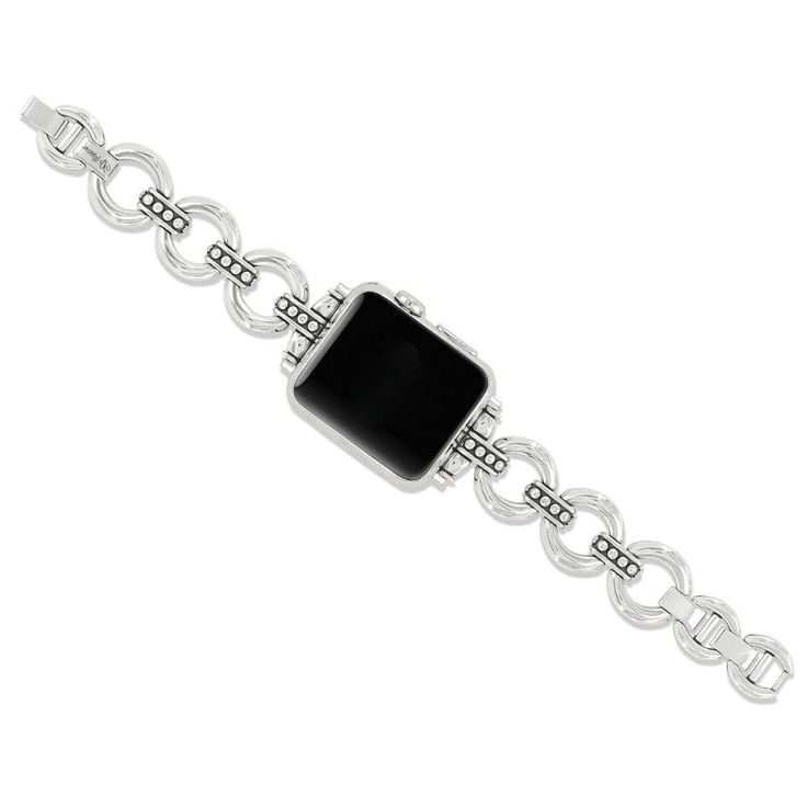 This is a watch band for anyone who loves silver. The style is simple and clean, with a touch of artisan detailing in the studded links. It matches the Pretty Tough Stud Trio jewelry, yet complements so many other collections. Silver Timeless Apple Watch Band With Bracelet Strap, Silver Timeless Bracelet Strap Watch Bands, Timeless Silver Bracelet Strap Watch Band, Timeless Silver Apple Watch Band With Bracelet Strap, Timeless Silver Watch Band With Bracelet Strap, Silver Stainless Steel Apple Watch Band With Polished Finish, Silver Polished Stainless Steel Apple Watch Band, Classic Silver Stainless Steel Apple Watch Band, Elegant Silver Apple Watch Band For Formal Occasions