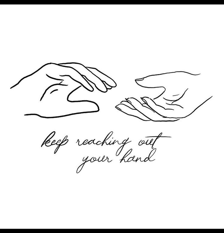 two hands touching each other with the words keep reading out your hand