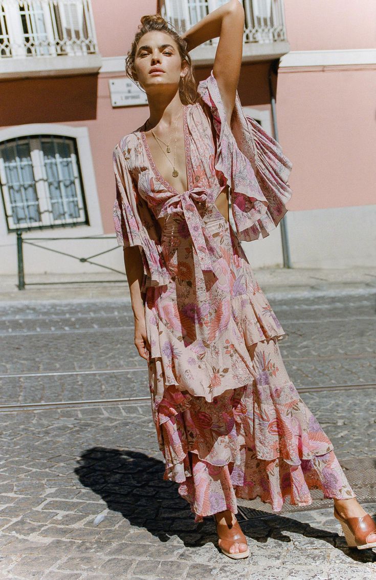 Siren Song with muse Bambi Northwood Blyth, shot on35mm by Brydie Mack - Spell & the Gypsy Collective Hair Products Photography, Alena Blohm, Bohemian Diesel, Siren Song, Boho Floral Maxi Dress, Products Photography, Spell Designs, Look Retro, Boho Maxi