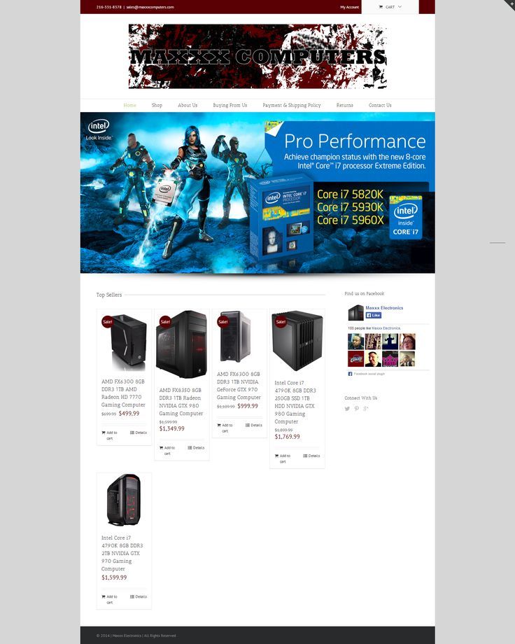 the computer store is open and ready for customers to purchase it, or use it on their website