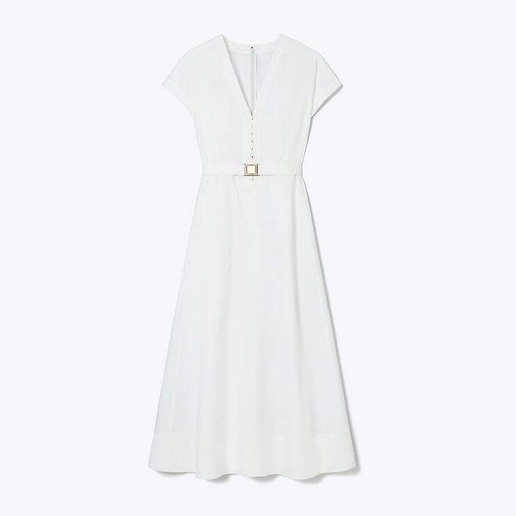 The new collection is defined by clean lines, interesting textures and elegant silhouettes. Our v-neck poplin dress is an effortless and versatile, with a nipped-in waist and a-line skirt. Wear it with or without the matching belt. Formal Casual Dresses, Interesting Textures, Poplin Skirt, Cotton Wrap Dress, Cocktail Formal, Viscose Dress, Dresses Cocktail, Formal Casual, Poplin Dress