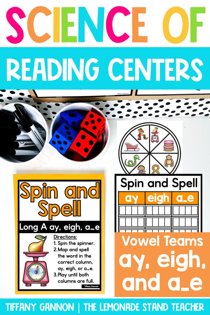 the science of reading centers for students to use