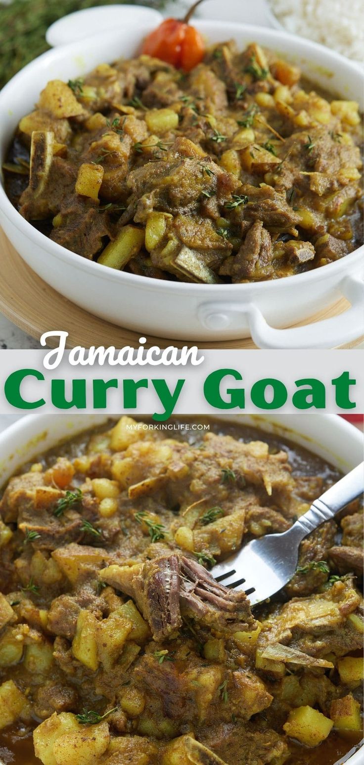 this jamaican curry goat is an easy and delicious side dish to serve for lunch or dinner