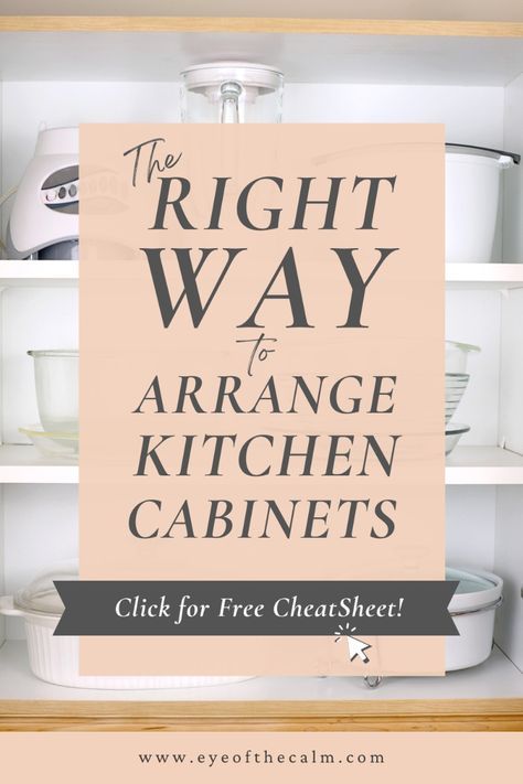 the right way to arrange kitchen cabinets