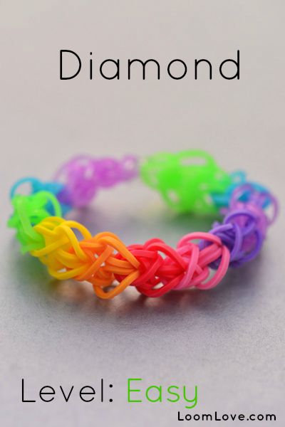 an image of a rainbow bracelet with the words diamond on it