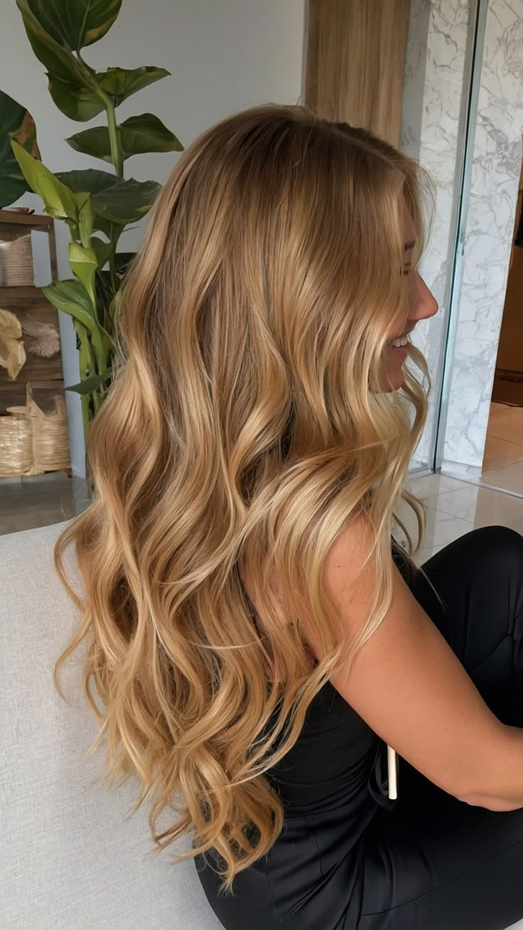 Honey Blonde Light Brown Hair, Dark Blonde Hair Golden, Blonde Balayage Warm Tones, Balayage On Natural Blonde Hair, Surfer Blonde Hair Sun Kissed, Golden Blonde Balayage Honey, Natural Blonde Hair Balayage, Brown To Honey Blonde Balayage, Golden Brown Blonde Hair