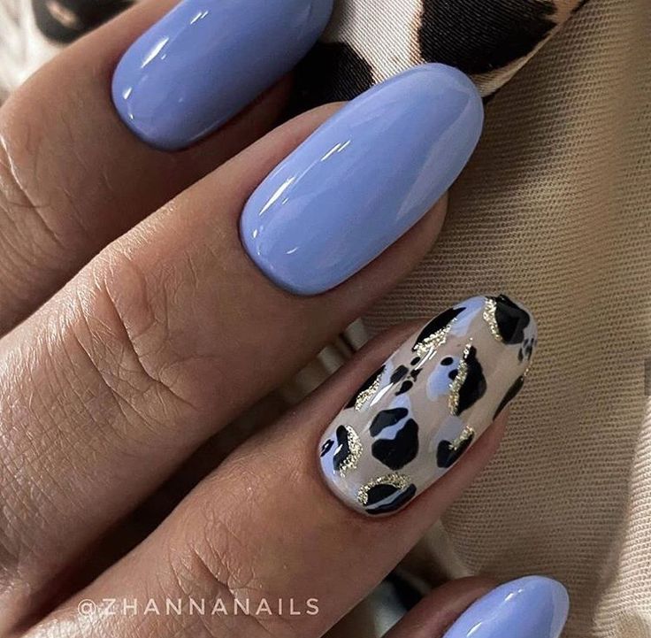 Unghie Sfumate, Fake Nails Designs, Sassy Nails, Gel Nails Diy, Leopard Nails, Blue Nail, Fire Nails, Chic Nails, Dope Nails