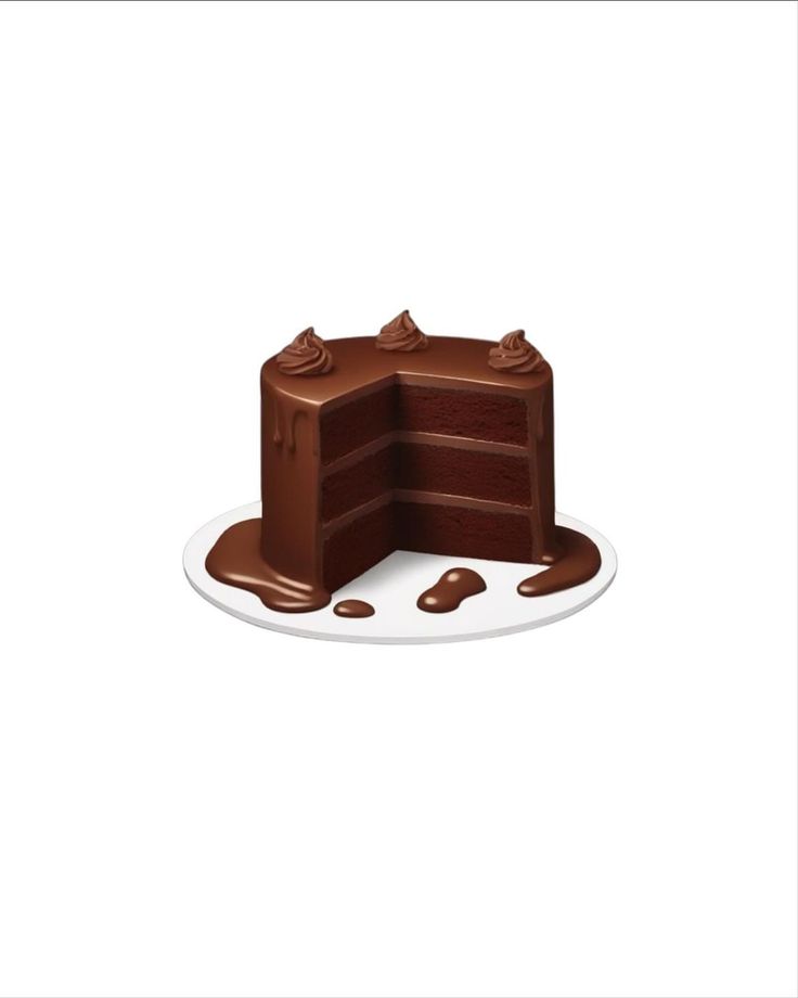 a piece of chocolate cake on a plate