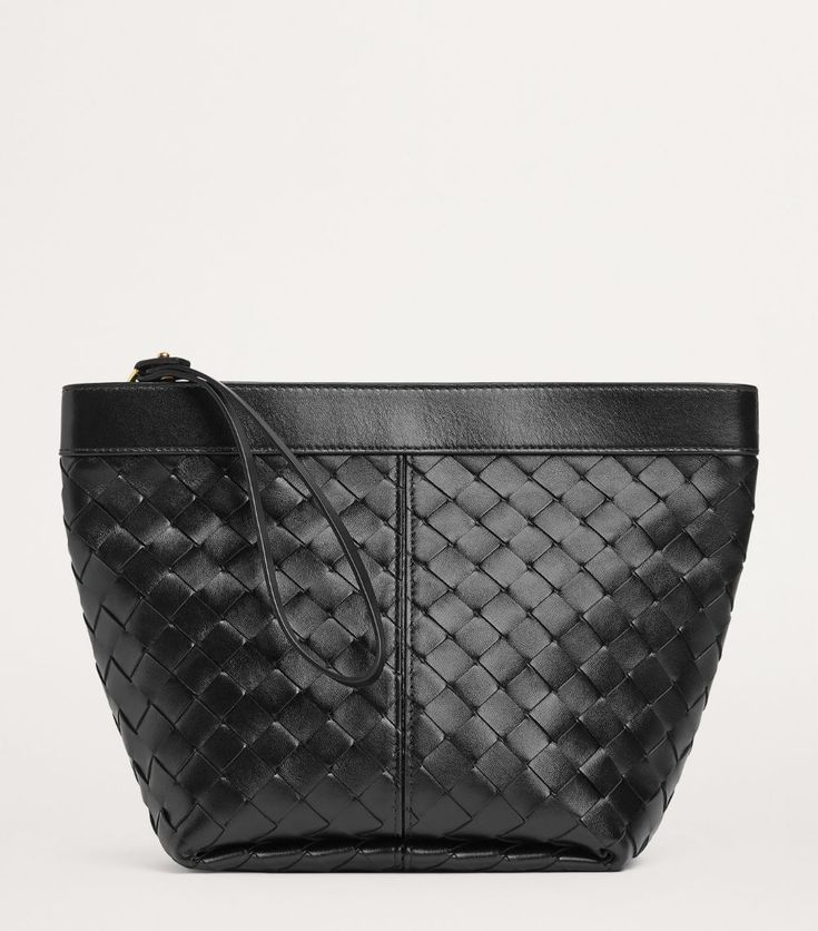 Find BOTTEGA VENETA Medium Leather Prism Pouch on Editorialist. A staple of Bottega Veneta since the '60s, the Intrecciato weave is a consistent and firm reminder of the Italian Houses rich history of craftsmanship. The woven strips of rich calfskin define the Prism pouch, resulting in a refined home for your essentials. Bottega Veneta Handbag, Bottega Veneta Bags, Fine Watches, Shoes Heels Pumps, Trainer Boots, Boots Knee, Luggage Accessories, Trending Gifts, Mini Dress Party