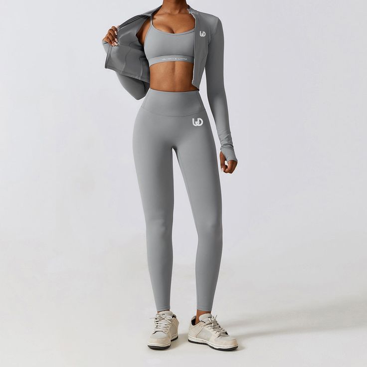 Sportswear and Workout Outfit Set For Women | Ultimate Gainz Long Sleeve Zipper Top, Outfit Sets For Women, Working Out Outfits, Matching Leggings, Workout Outfit, Zipper Top, Top Sales, Outfit Set, Tops For Leggings