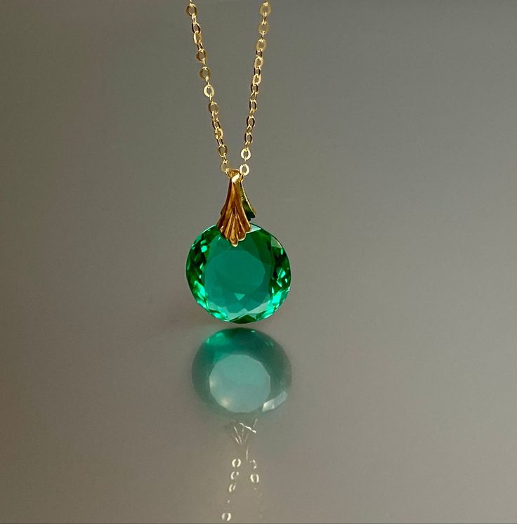 Luxury Oval Necklaces For May Birthstone, Luxury Oval Emerald Necklace Gift, Hallmarked Round Emerald Necklace, Elegant Emerald Gemstones For Jewelry Making, Luxury Teardrop Emerald Necklace For Gift, Luxury Teardrop Emerald Necklace Gift, Elegant Faceted Emerald Gemstones, Elegant May Birthstone Round Gemstones, Oval Faceted Fine Jewelry Necklaces