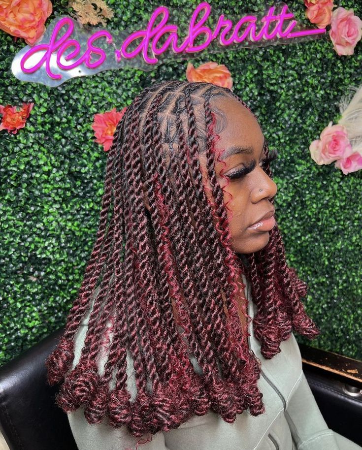 Invisible Locs Bob With Color, Invisible Locs Hair, Boho Invisible Locs, Invisible Locs Hairstyles, Invisible Locks, Invisible Locs, Hair Twist, Faux Locs Hairstyles, Cute Braided Hairstyles