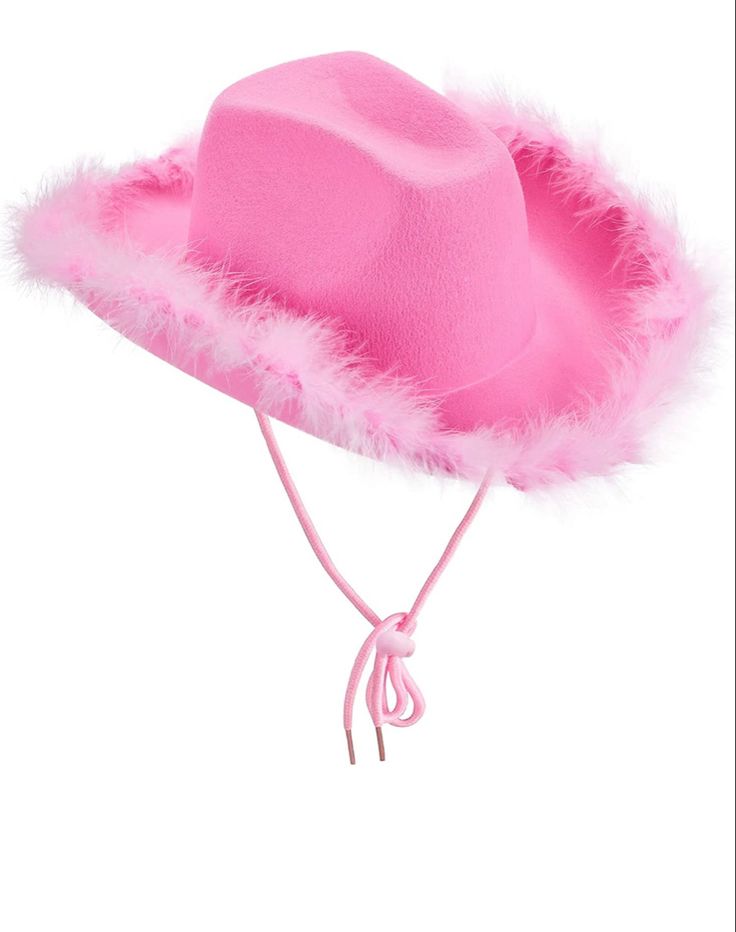 Pink cowboy hat Rave Hats, Pink Bachelorette Party, Pink Cowboy Hat, Cowboy Costume, Felt Cowboy Hats, Chapeau Cowboy, Pink Cowgirl, Western Cowboy Hats, Dressup Party