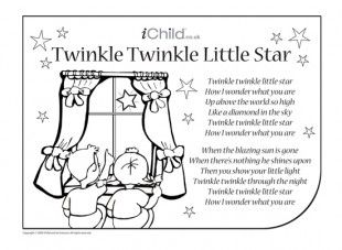 a black and white image with the words twinkle twinkle little star