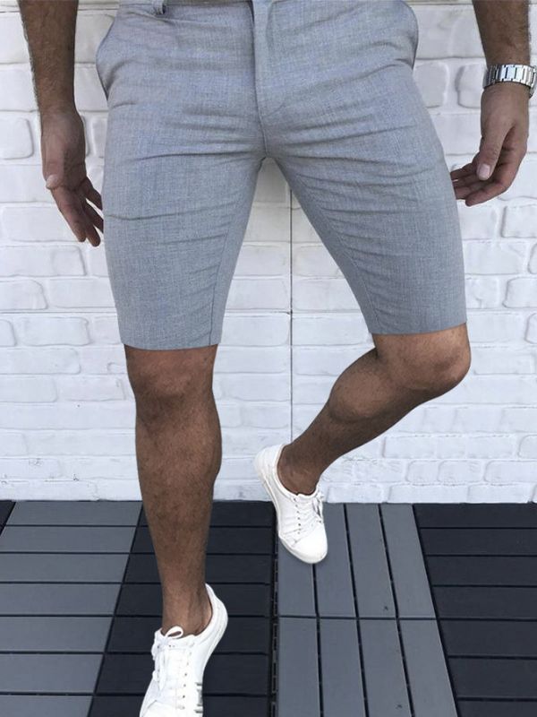 Men's Skinny Short Sold Color Summer Short Pant Casual Street Fashion, Streetwear Plus Size, Mens Casual Jeans, Men Jeans Pants, Short Pant, Summer Fabrics, Type Of Pants, Pants Pattern, Casual Street Style