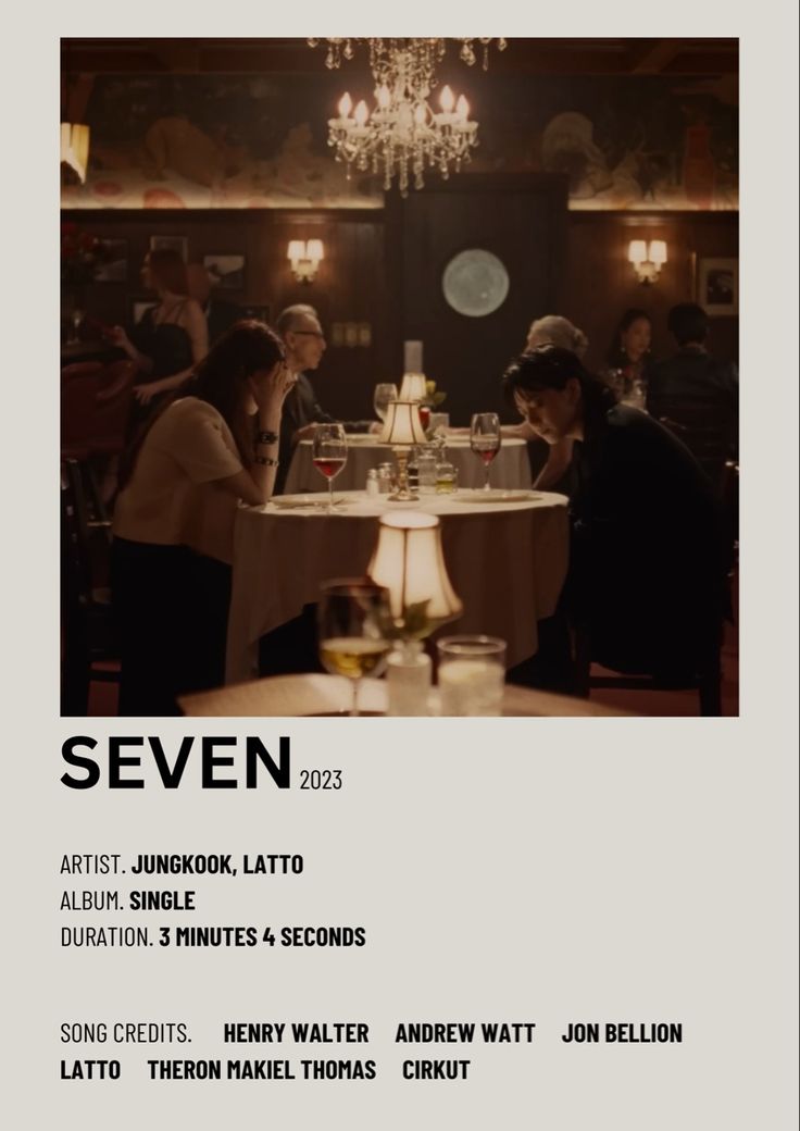 the cover of seven magazine features people sitting at a table with wine glasses in front of them