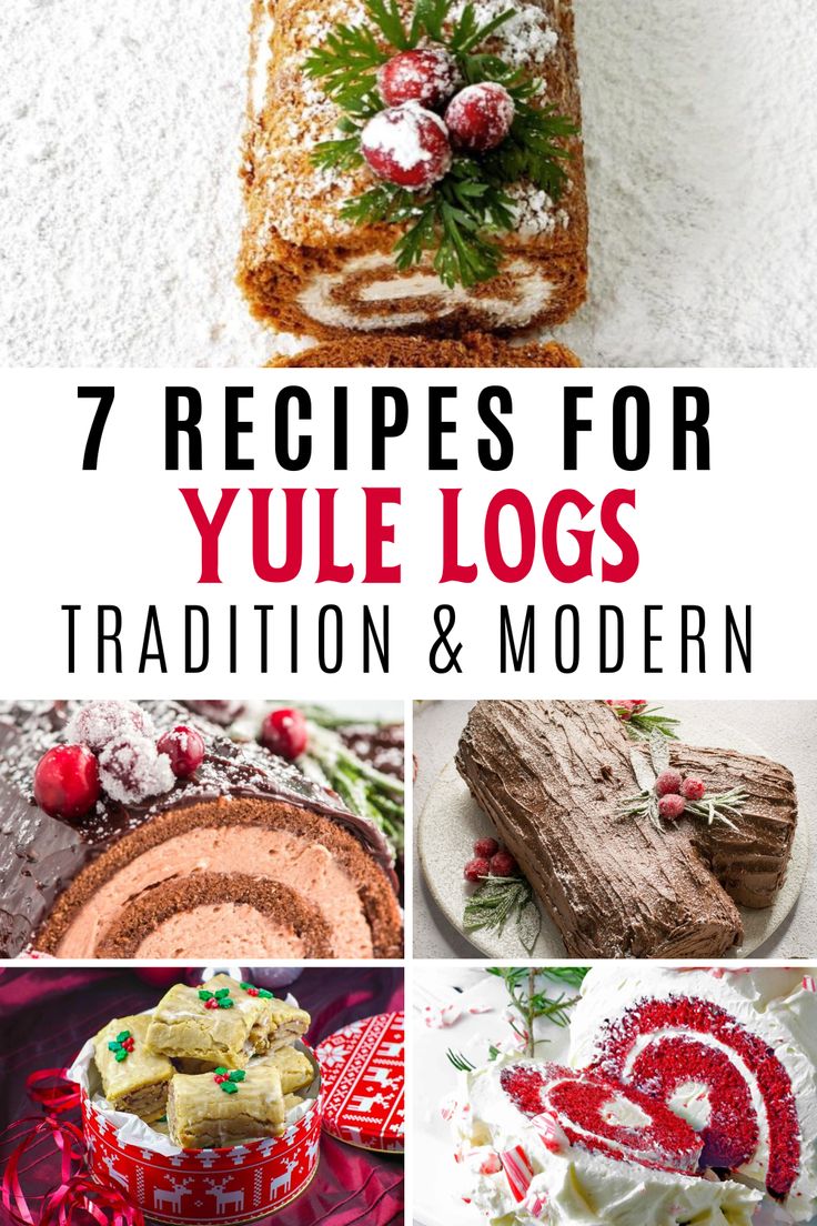 7 recipes for yule logs, traditional and modern