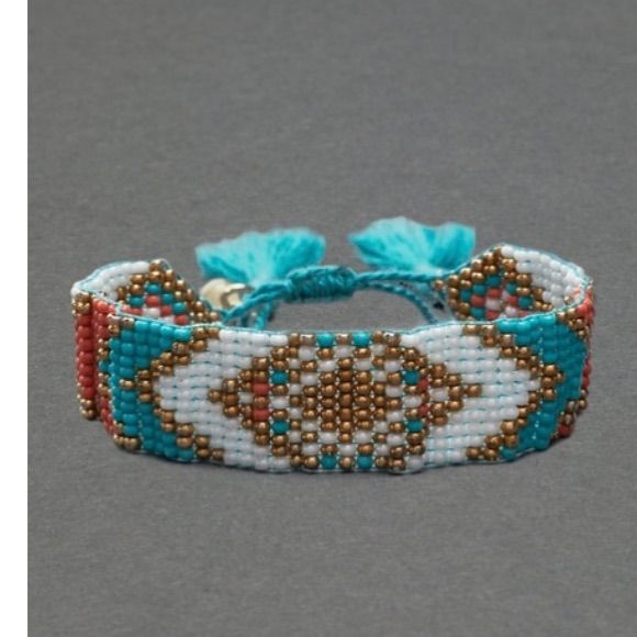 Lucky Brand Southwest Wrap Bracelet Bohemian Blue Beaded Bracelets, Blue Bohemian Beaded Bracelets, Adjustable Light Blue Bohemian Bracelets, Light Blue Bohemian Bracelet For Summer, Light Blue Adjustable Bohemian Beaded Bracelets, Adjustable Light Blue Bohemian Beaded Bracelets, Adjustable Blue Bracelet, Adjustable Blue Bracelet For Fashion Accessory, Adjustable Blue Bracelet For Fashion