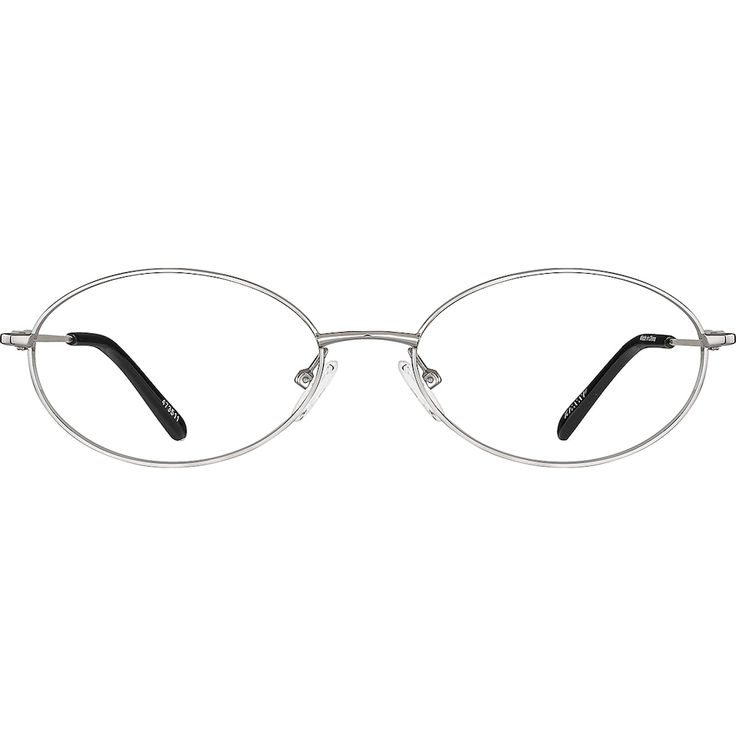 Variable dimension eyeglasses with #4705. An oval light weight full-rim eyeglasses of metal alloy with hypoallergenic stainless steel temples. click here: #4705 to see related eyeglasses. | Zenni Oval Prescription Eyeglasses Silver Stainless Steel Silver Oval Glasses, Wire Rimmed Glasses, Diamond Face, Oval Glasses, Oval Eyeglasses, Zenni Optical, Prescription Eyeglasses, Mens Glasses, Eyeglasses Frames