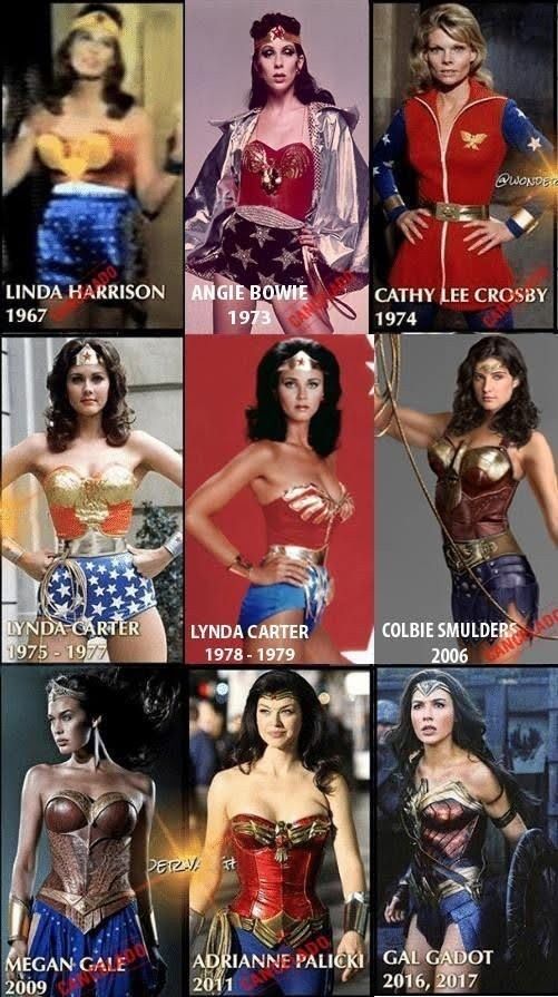 many different pictures of women in costumes