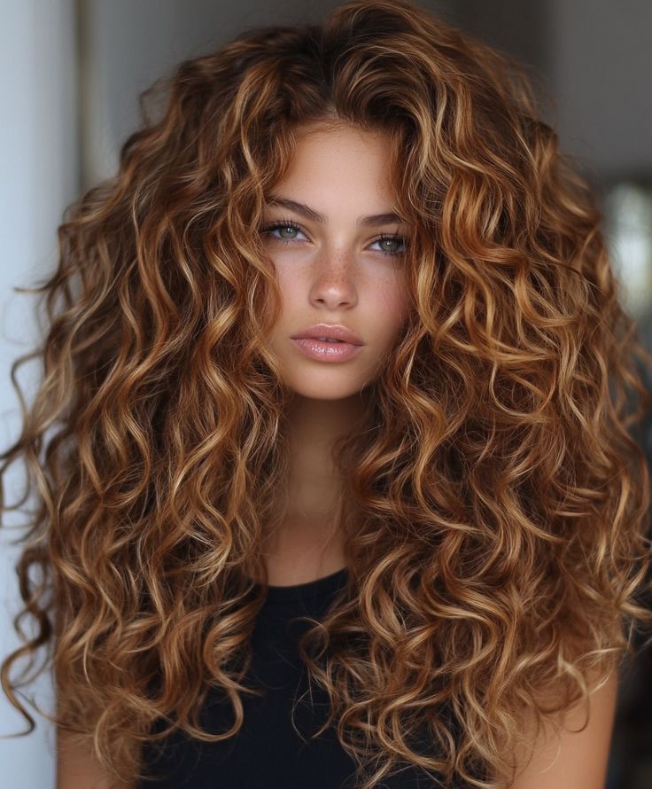 Cinnamon Swirl Curls Curly Hair Colors For Fall, Best Hair Color For Curly Hair Natural Curls, Honey Caramel Curly Hair, Cinnamon Swirl Hair Color, Cool Tone Curly Hair, Curly Autumn Hair, Brown Hair Natural Curls, Naturally Curly Hair Color Ideas, Balayage Natural Curly Hair