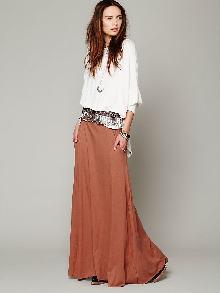 Free People Mad Cool Skirt, $88.00 Bohemian Maxi Skirt With Elastic Waistband For Day Out, Flowy Rayon Beach Skirt, Beach Maxi Dress With Elastic Waistband And Flowy Skirt, Flowy Rayon Maxi Skirt For Beach, Beach Maxi Dress With Elastic Waistband And Wide Leg, Beach Maxi Dress With Elastic Waistband, Chic Rayon Maxi Skirt For Beach, Rayon Maxi Skirt For The Beach, Beach Rayon Maxi Skirt