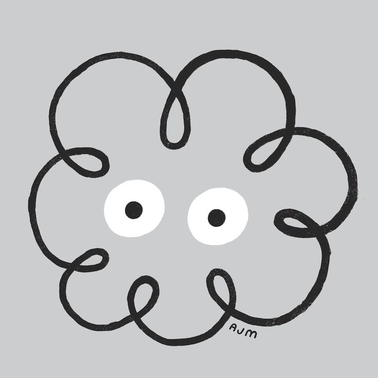 an image of a flower with eyes drawn on it