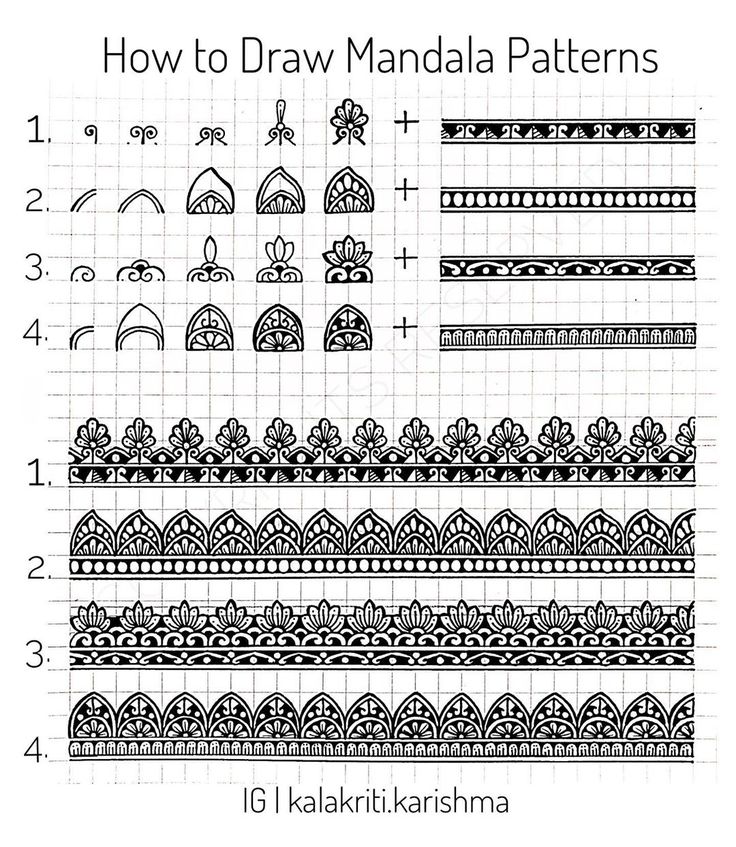 how to draw handmade patterns with the instructions for each line in this drawing book