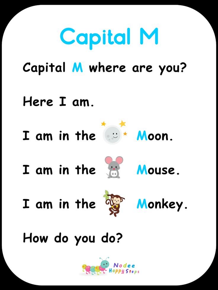 capital m worksheet for kids with pictures and words to practice capital m in english