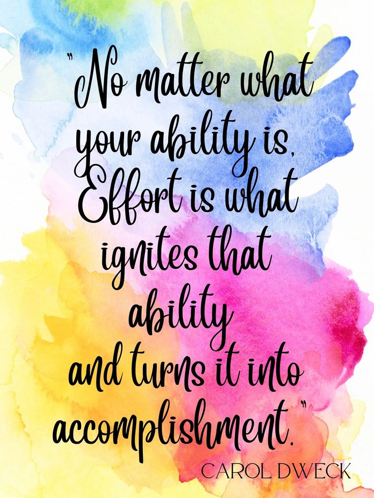 a colorful watercolor background with the quote no matter what your ability is