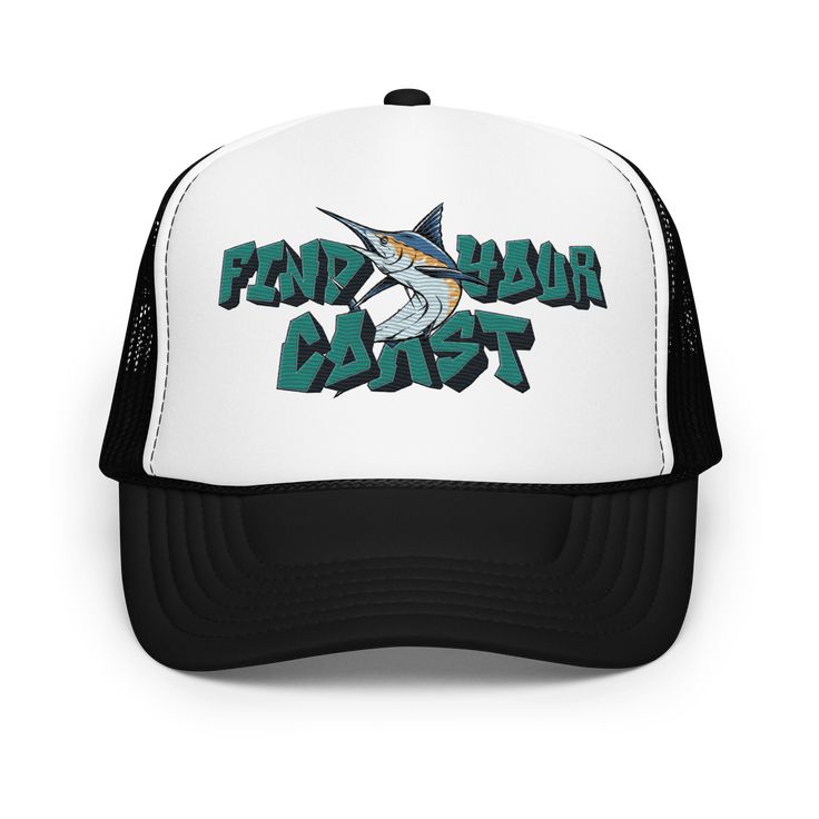 🌞🧢 Foam Trucker Hat: Coastal Style! 🧢🌞 Stand Out, Coast In Ready to make waves? Our Foam Trucker Hat is your ticket to coastal cool. Whether you’re beachcombing, boardwalk strolling, or simply soaking up the sun, this hat has you covered. Here’s why it’s a must-have: 🏄‍♂️ Premium Look & Feel: Crafted from high-quality polyester and foam, it guarantees style that’s as refreshing as a sea breeze. 🌺 Adjustable Snap: Customize the fit for all-day comfort—whether you’re chasing seagulls or chas Outdoor Bucket Hat For Beach Season, Outdoor Beach Season Bucket Hat, Summer Trucker Hat With Curved Brim For Fishing, Summer Fishing Trucker Hat With Curved Brim, Adjustable Curved Brim Trucker Hat For Fishing, Adjustable Trucker Hat For Fishing, Summer Fishing Trucker Hat, White Trucker Hat For Fishing, Blue 5-panel Trucker Hat