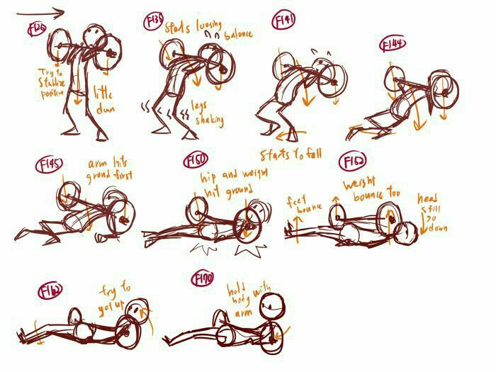 a drawing shows how to do different exercises