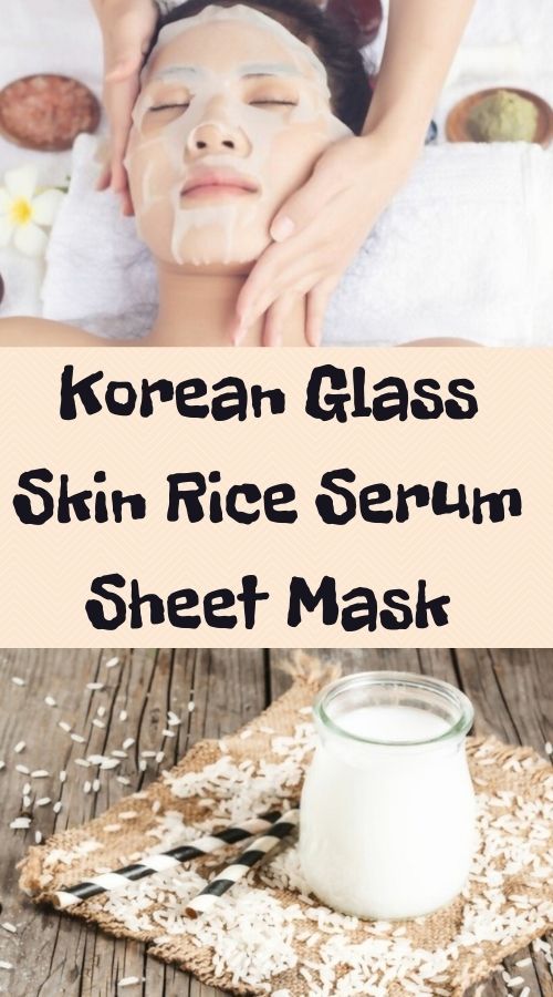 Rice Serum, Glowing Skin At Home, Diy Vitamin C Serum, Korean Sheet Mask, Diy Serum, Korean Glass Skin, Korean Face Mask, Face Care Tips, Healthy Products