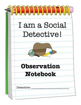 i am a social detective observation notebook