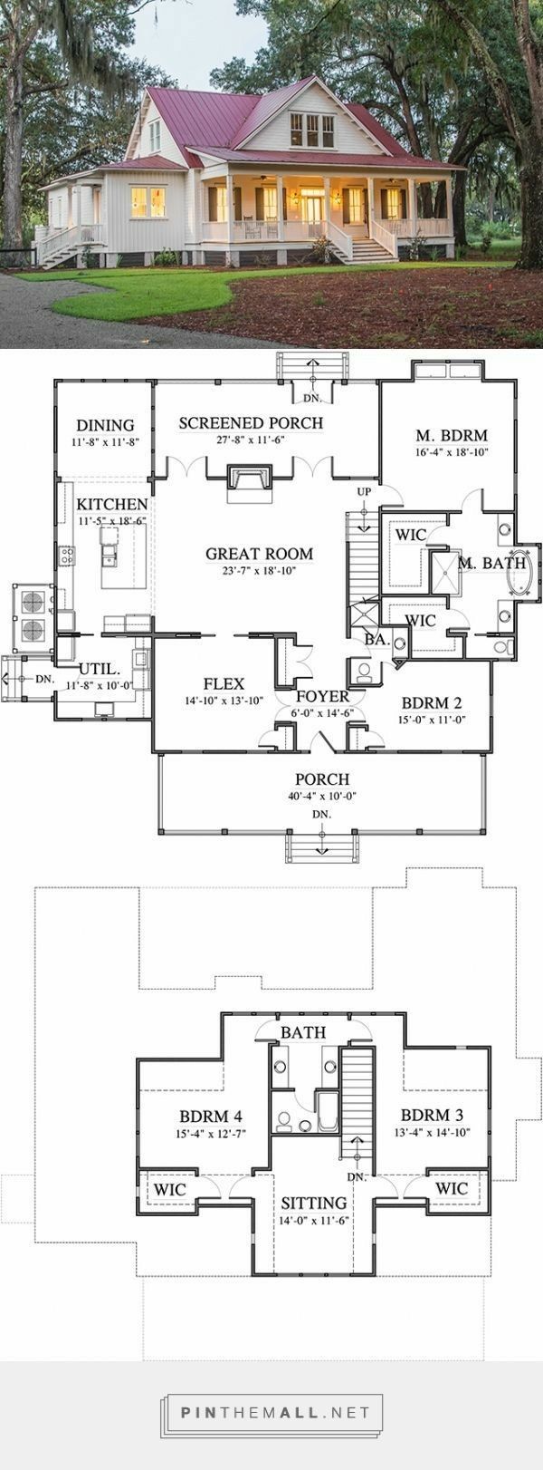 two story house plans with an open floor plan