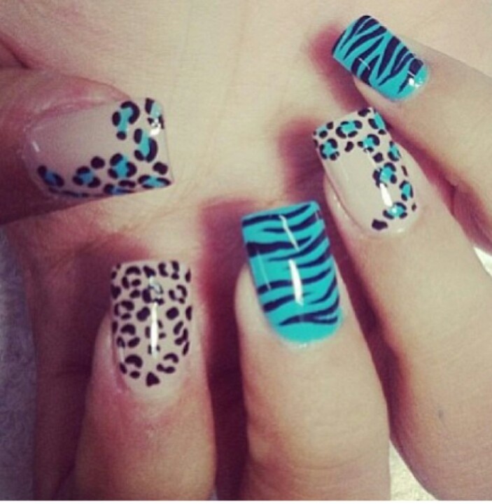 Cheetah Print Nails, Zebra Nails, Punk Nails, Leopard Print Nails, Cute Spring Nails, Print Nails, Y2k Nails, Leopard Nails, Really Cute Nails