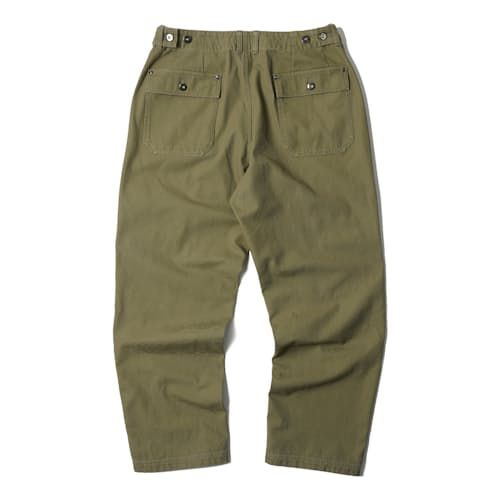 Made-in-Korea double-knee pant with rivet-reinforcements Khaki Ankle-length Pants With Belt Loops, Khaki Parachute Pants With Belt Loops And Tapered Leg, Relaxed Fit Military Bottoms With Belt Loops, Outdoor Tapered Leg Pants With Belt Loops, Tapered Leg Outdoor Pants With Belt Loops, Khaki Utility Work Pants With Belt Loops, Khaki Tapered Leg Work Pants With Belt Loops, Military Style Pants With Tapered Leg And Belt Loops, Military Style Pants With Hip Pockets For Work