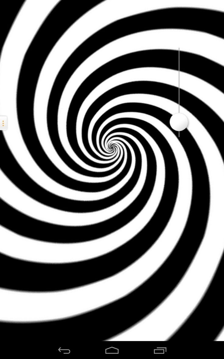 an animated black and white spiral background